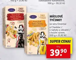 Lidl Máslové tyčinky nabídka