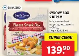 Lidl Sýrový box s dipem nabídka