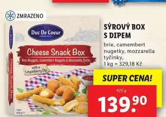 Lidl Sýrový box s dipem nabídka