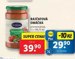 Lidl Rajčatová omáčka nabídka