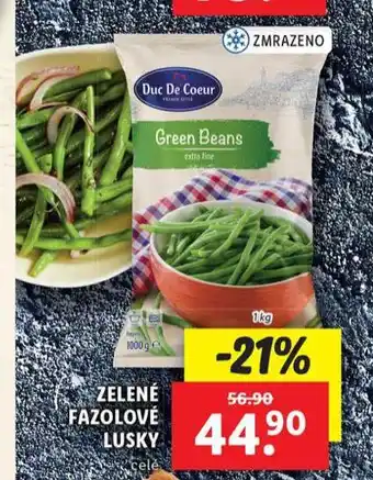 Lidl Zelené fazolové lusky nabídka