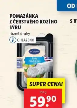 Lidl Pomazánka z čerstvého kozího sýru nabídka
