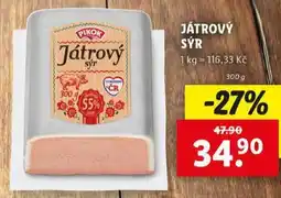 Lidl Játrový sýr nabídka