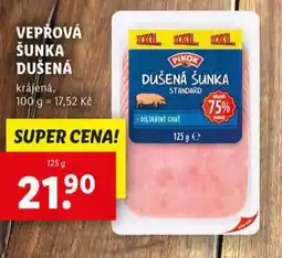 Lidl Vepřová šunka dušená nabídka