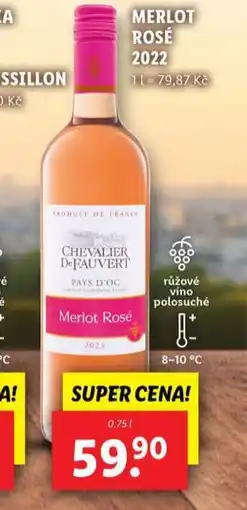 Lidl Merlot rosé nabídka