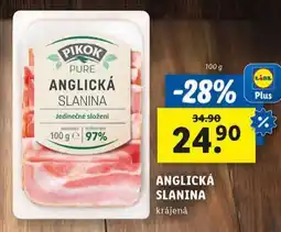 Lidl Anglická slanina nabídka