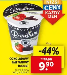 Lidl Čokoládový smetanový jogurt nabídka