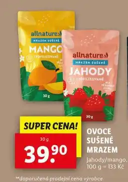 Lidl Ovoce sušené mrazem nabídka