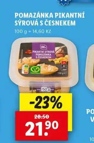 Lidl Pomazánka pikantní sýrová s česnekem nabídka