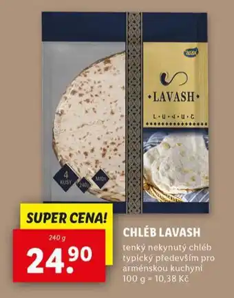 Lidl Chléb lavash nabídka