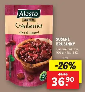 Lidl Sušené brusinky nabídka
