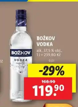 Lidl Božkov vodka nabídka