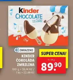 Lidl Kinder čokoláda zmrzlina nabídka