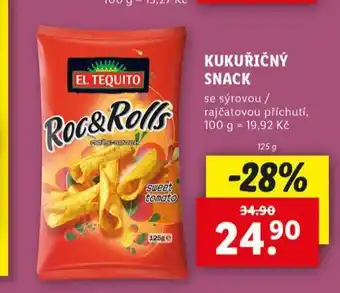 Lidl Kukuřičný snack nabídka