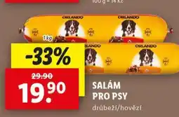 Lidl Salám pro psy nabídka