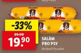 Lidl Salám pro psy nabídka