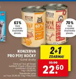 Lidl Konzerva pro psy nabídka
