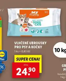 Lidl Vlhčené ubrousky pro psy a kočky nabídka