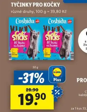 Lidl Tyčinky pro kočky nabídka