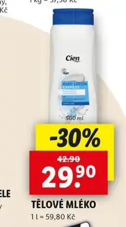 Lidl Tělové mléko nabídka