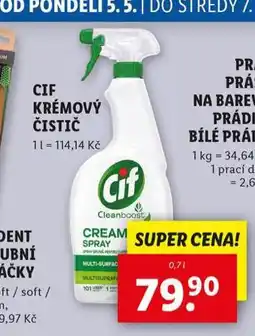 Lidl Cif krémová čisticí pěna nabídka