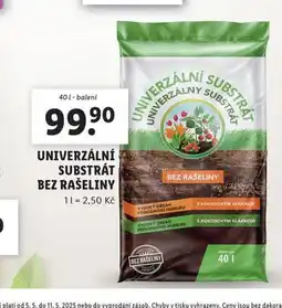 Lidl Univerzální substrát bez rašeliny nabídka