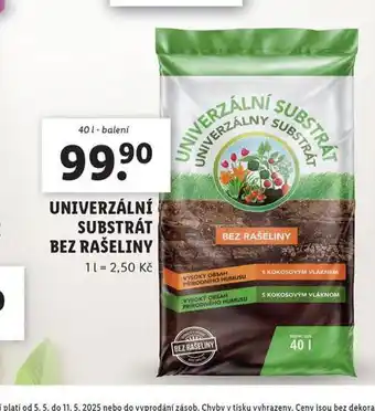 Lidl Univerzální substrát bez rašeliny nabídka
