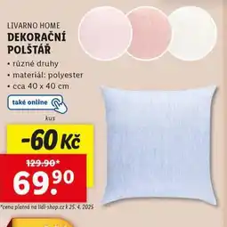 Lidl Dekorační polštář nabídka