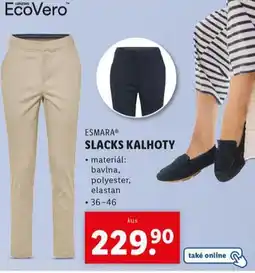 Lidl Slacks kalhoty nabídka