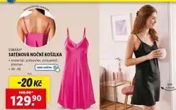 Lidl Saténová noční košilka nabídka