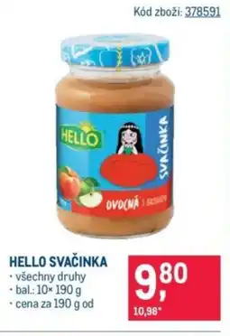 Makro HELLO Svačinka nabídka