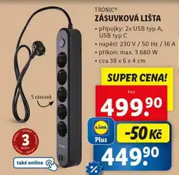 Lidl Zásuvková lišta nabídka