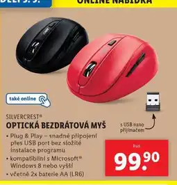 Lidl Optická bezdrátová myš nabídka