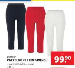 Lidl Capri legíny s bio bavlnou nabídka
