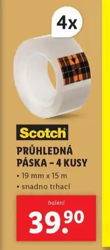 Lidl Průhledná páska nabídka