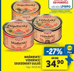 Lidl Maďarský guláš nabídka