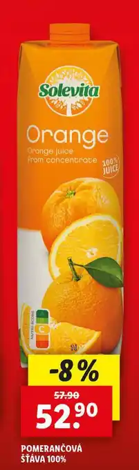 Lidl Pomerančová šťáva nabídka