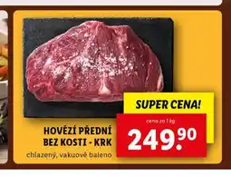 Lidl Hovězí přední bez kosti nabídka