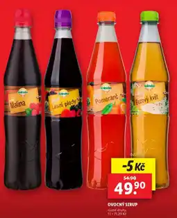 Lidl Ovocný sirup nabídka