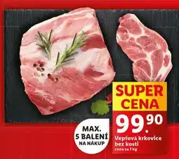 Lidl Vepřová krkovice bez kosti nabídka