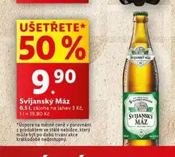 Lidl Pivo svijanský máz nabídka