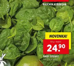 Lidl Baby špenát nabídka
