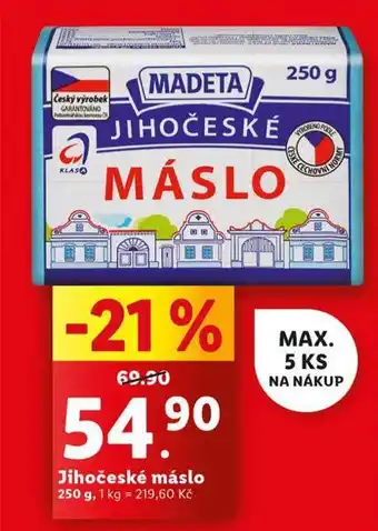 Lidl Jihočeské máslo nabídka
