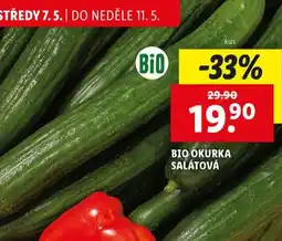 Lidl Bio okurka salátová nabídka