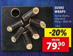 Lidl Sushi wraps nabídka