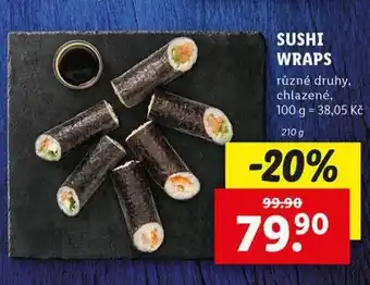 Lidl Sushi wraps nabídka