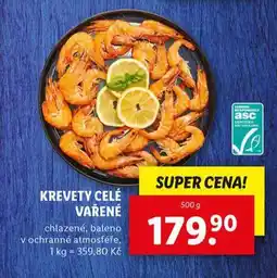 Lidl Krevety celé vařené nabídka