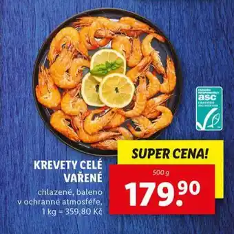 Lidl Krevety celé vařené nabídka