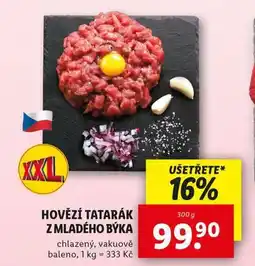 Lidl Hovězí tatarák z mladého býka nabídka