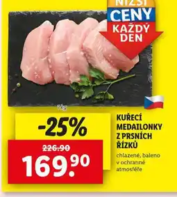 Lidl Kuřecí medailonky z prsních řízků nabídka